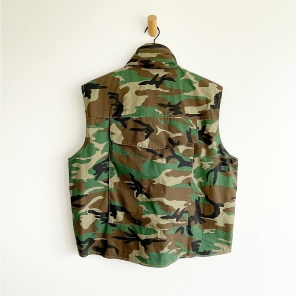 Rothco Fishing Men's Ranger Vest Camo Hunting Outdoor Size Large NWT Woodland - Picture 2 of 7